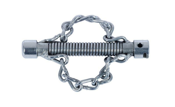 Rothenberger Kettenschleuderkopf, kurz, 2 Ketten, ohne Ring, Kupplung 16, D=30, 072185F