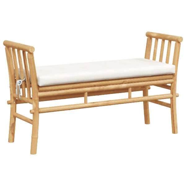 vidaXL Gartenbank mit Kissen 110 cm aus Bambus 4108077 gnstig  versandkostenfrei online kaufen: groe Auswahl gnstige Preise |  PROFISHOP.de