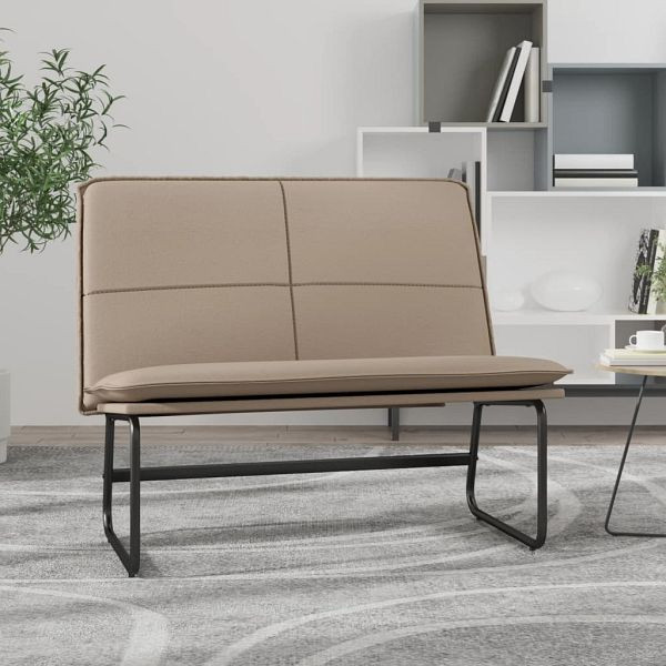 vidaXL Sitzbank Cappuccino-Braun 100x75x76 cm Kunstleder, 351341