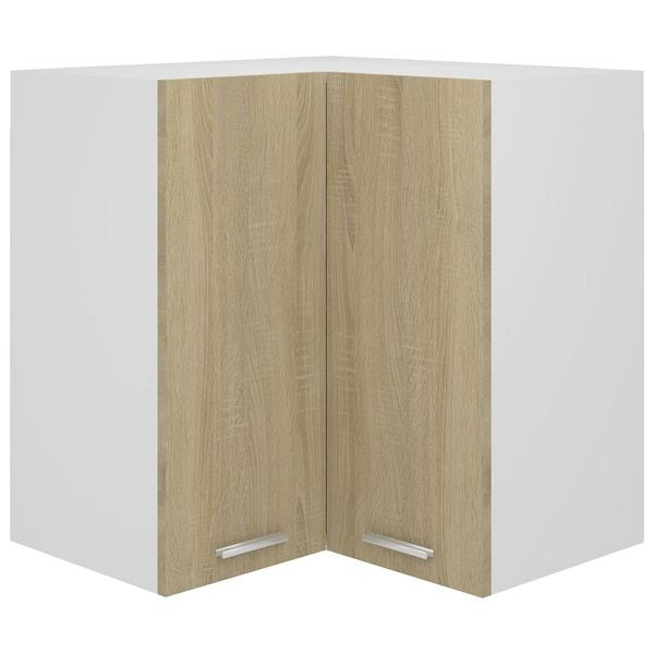 vidaXL Eckhängeschrank Sonoma-Eiche 57x57x60 cm Holzwerkstoff, 806393