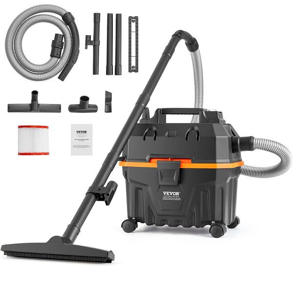 VEVOR 3IN1 Nass Trockensauger Staubsauger Industriesauger 15L 5PS Düsenaufsätzen, SYGSZKXCQ15LJTZBFV2