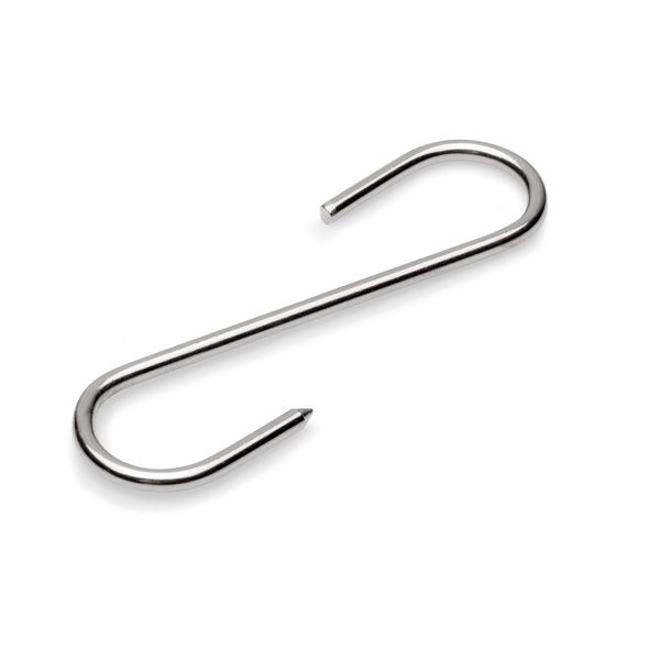 WAS Fleischhaken, 8 cm, Chromnickelstahl, VE: 12 Stück, 1650080, 4044925010887