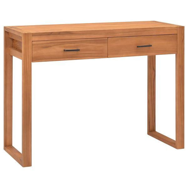 vidaXL Schreibtisch mit 2 Schubladen 100x40x75 cm Teakholz, 325270