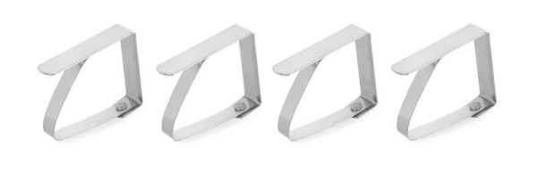 Hendi Tischdeckenklammer, VE: 4 Stück, Edelstahl, 444023