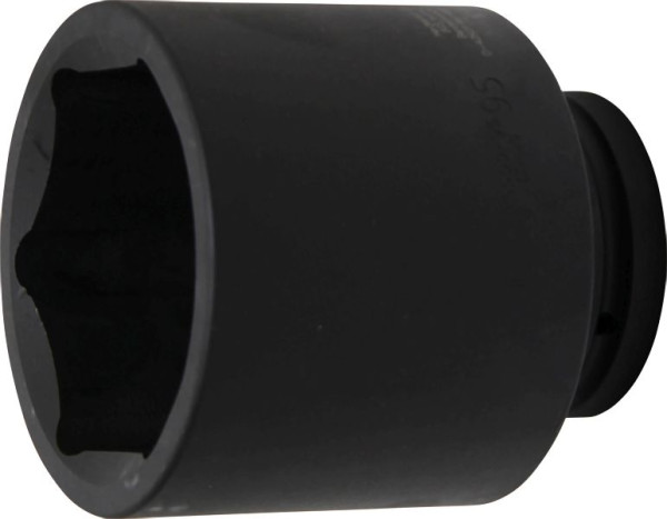 BGS Kraft-Steckschlüssel-Einsatz Sechskant, tief, Antrieb Innenvierkant 25 mm (1"), SW 95 mm, 5500-95