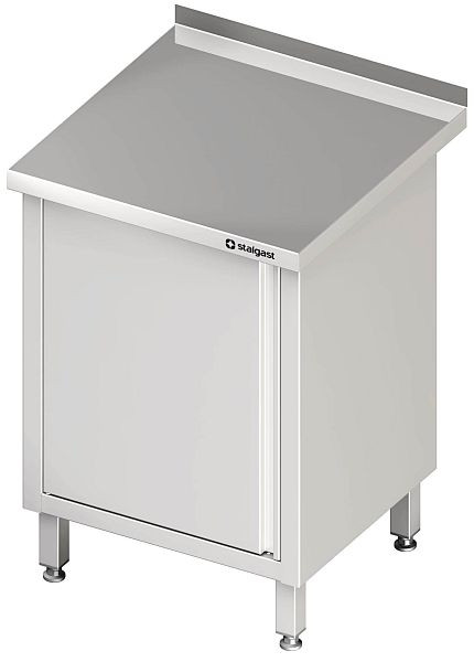 Stalgast Arbeitsschrank mit Flügeltüren, 1300x600x850 mm, ohne Aufkantung, verschweißt, VAS13601