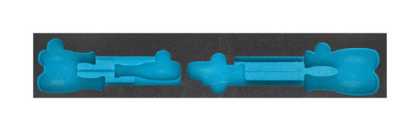 Hazet 2-Komponenten Weichschaum-Einlage, 2-Komponenten Weichschaum-Einlage leer für 190/79, 163-457/6, 163-457L