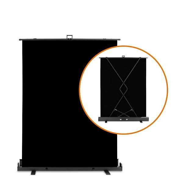 Walimex pro Roll-up Panel Hintergrund schwarz 155x200, 1023076