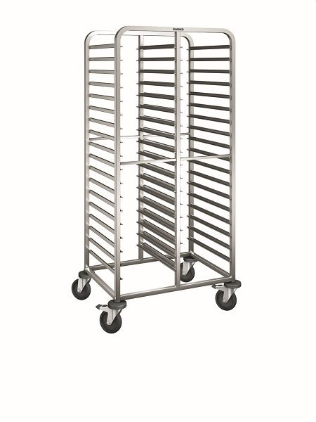 B.PRO RWR 162 Regalwagen aus rostfreiem Edelstahl mit stahlverzinkten Rollen, 572941