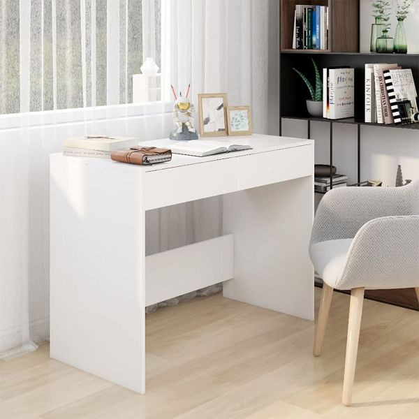 vidaXL Schreibtisch Weiß 101x50x76,5 cm Holzwerkstoff, 809557