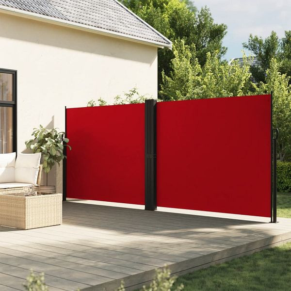 vidaXL Seitenmarkise Ausziehbar Rot 180x600 cm, 4004642