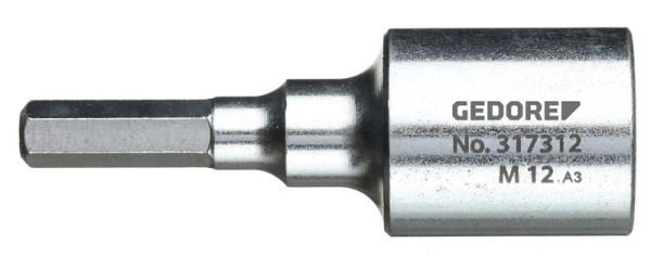 GEDORE Ein- und Ausdrehwerkzeug, M12, Innensechskantantrieb, 1523228