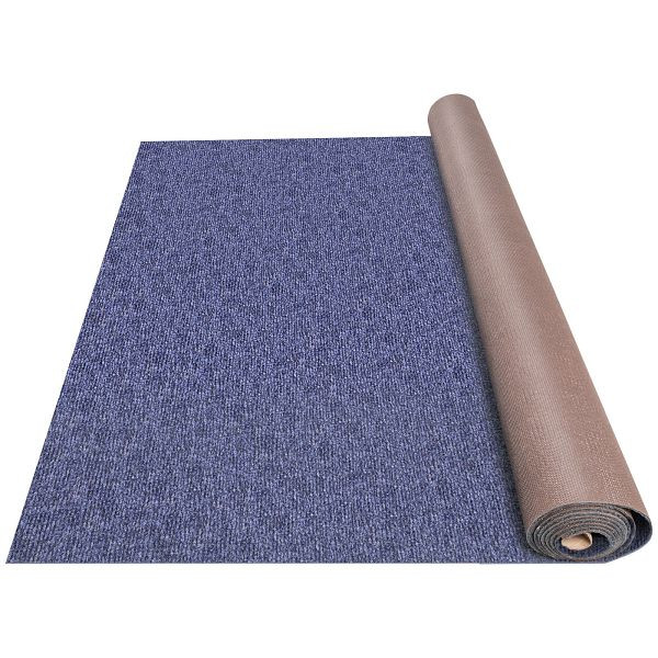 VEVOR 1,8 x 4 m Teppich Terrassen Teppiche Polyesterfaser und TPR Teppiche Rutschfest und Wasserdicht, 1,8 x 4 m, Blau, JZXWDTLS1.8X4M001V0