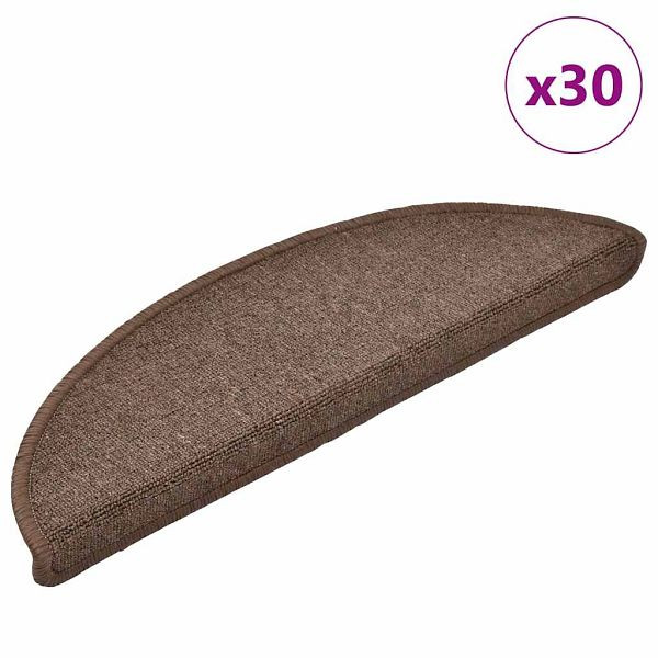 vidaXL Stufenmatten 30 Stk. Kaffeebraun 56x17x3 cm, 3365737