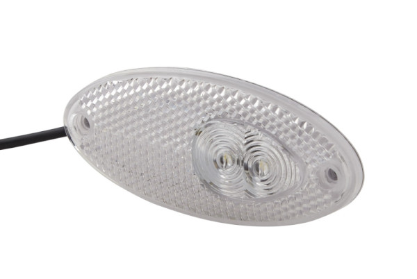 HELLA Positionsleuchte, LED, 12V, Schraubanschluss/Anbau, Lichtscheibenfarbe: glasklar, Stecker: Konturenstecker, vorne, 2PG 964 295-367