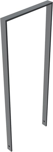 Schake Anlehnbügel aus Flachstahl 50 x 12 mm, ohne Querholm, Gesamtbreite: 450 mm, feuerverzinkt und beschichtet DB 703, 450_045B