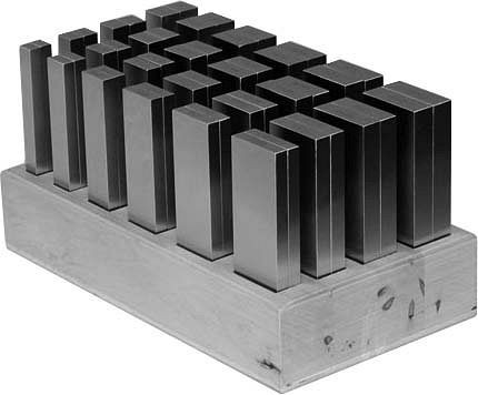 MACK Parallelunterlagen im Holzständer Größe 100 mm, 20 Paare, 13-PUS-100HL