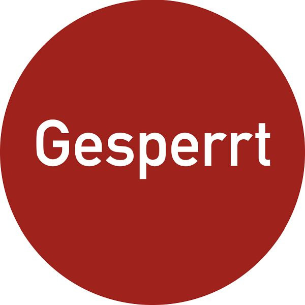 Moedel Gesperrt, Papier, Ø 35 mm, VE: 500 Stück/Rolle, 99772