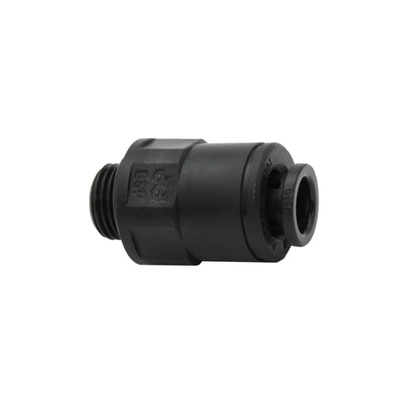 Riegler Gerade Einschraubverschraubung POM, G 3/8, für Schlauch-Ø 15, 135950