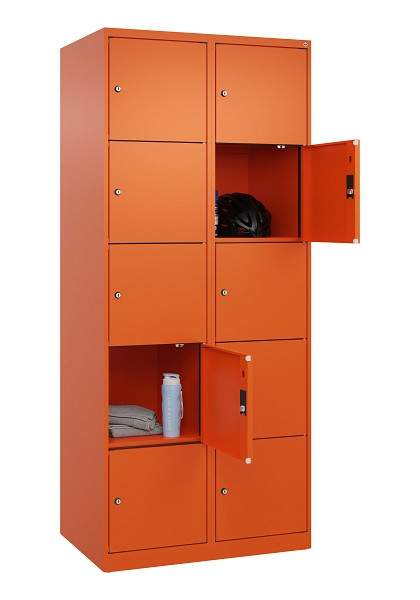 C+P Schließfachschrank Evolo PLUS, 10 Fächer, 1850x800x500mm, 2004/2004, 049000-225 S10023