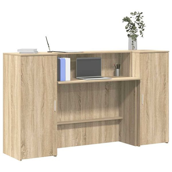 vidaXL Empfangstheke Sonoma-Eiche 180x50x103,5 cm Holzwerkstoff, 3324207