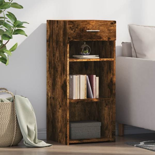 vidaXL Sideboard Räuchereiche 40x42,5x93 cm Holzwerkstoff, 846317