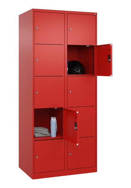 C+P Schließfachschrank Evolo PLUS, 10 Fächer, 1850x800x500mm, 3020/3020, 049000-225 S10025