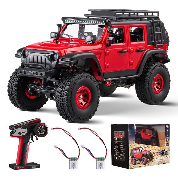 VEVOR Ferngesteuertes Auto 1:24 4WD-Offroad-RC-Auto, 228x101x117mm ab 14 Jahren, SQZQYKYYCYSD2OP9FV9