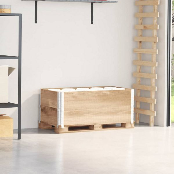 vidaXL Paletten-Aufsatzrahmen 2 Stück 100x50 cm Massivholz Kiefer, 4010282