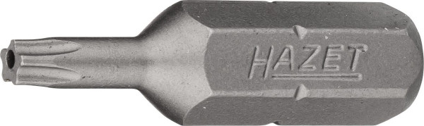 Hazet 5-Stern Bit, Sechskant massiv 6,3 (1/4 Zoll), Innen-5-Stern Profil mit Zapfen, 10H, 2225-10H