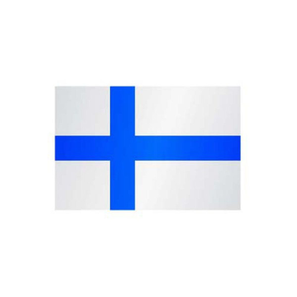 Stein HGS Länderflagge Finnland, 120 x 200 cm (Querformat), mit Seil und Schlaufe, FlagTop 110 g/m², für Fahnenmasten 7 m, ohne Hohlsaum, 26906