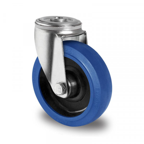 Cascoo Rückenloch-Lenkrolle, Cascoo Premium, Ø 200 mm, Elastik, Doppel-Kugellager, HPH98W0200R4F1D0N