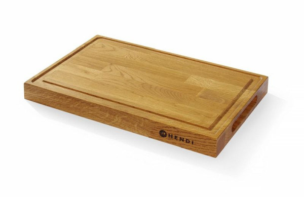 Hendi Servierbrett aus Eichenholz, 420x280x(H)40mm, 505489