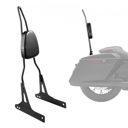 VEVOR abnehmbare Motorrad Sissybar Rückenlehne, 73 cm, kompatibel mit Dyna/Street/Road Glide/King, schwarz, MTCCKKBJDKBJF2LB4V0