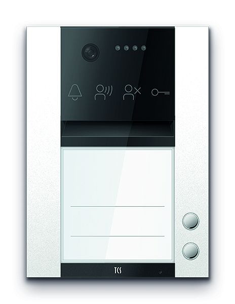 TCS Türkontrollsystem PES PRO IP Video Außenstation 2T 1 Spalte AP RAL9010 reinweiß, AVA410102-0019