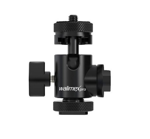 Walimex pro Multi Mini-Kugelkopf Double Shoe, 1023135