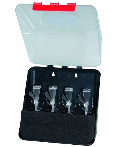 DENIOS Midibox zur Aufbewahrung von 4 Schutzbrillen, transparent, 123603