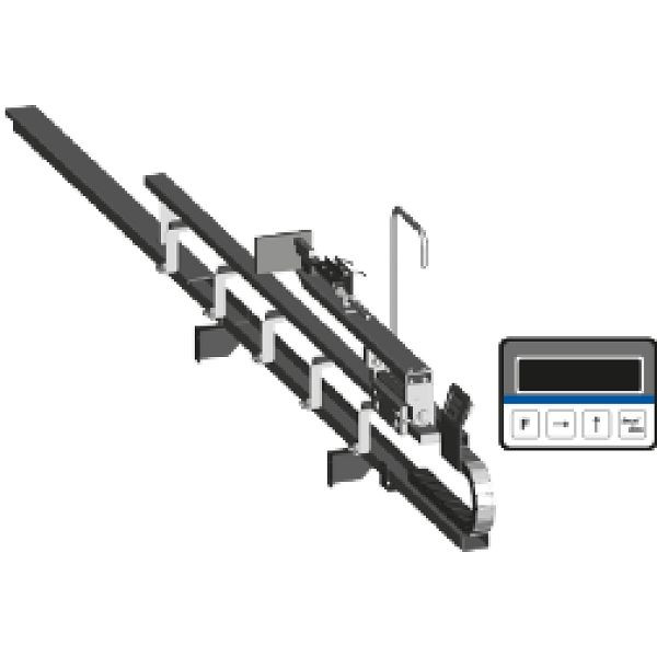 Metallkraft Anschlagwagen System elektromechanisch für Motor, Rollenbahn mit Digitalanzeige, 3649893