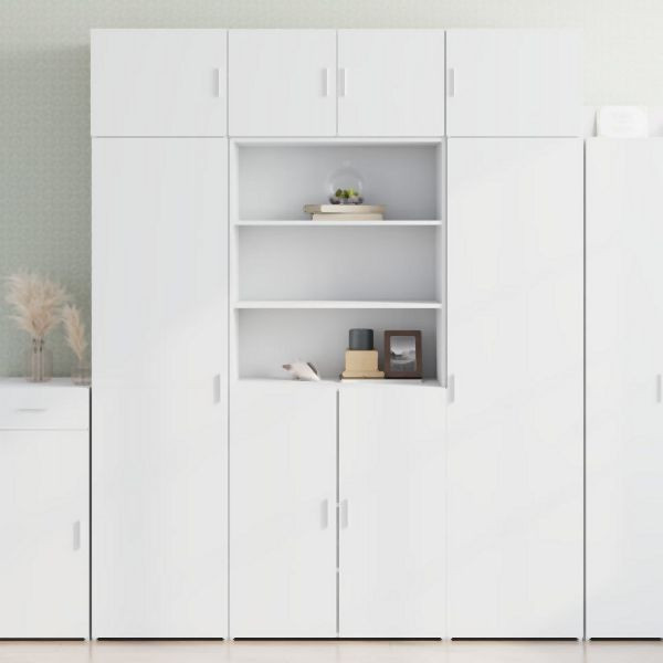 vidaXL Hochschrank Weiß 80x42,5x225 cm Holzwerkstoff, 3281343