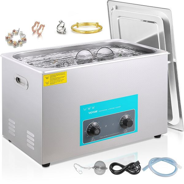 VEVOR Ultraschallreiniger 30L Ultraschall-Reinigungsmaschine Schmuck Brille, QXJ30LXNSCSB00001V2