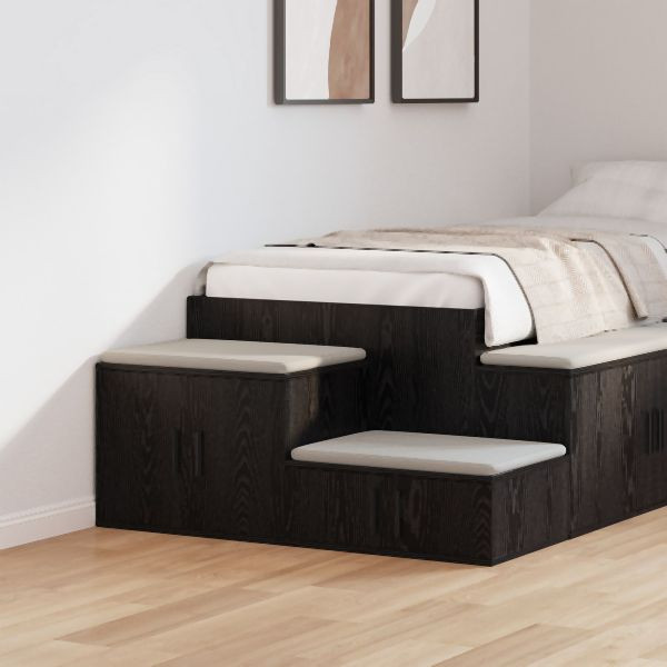 vidaXL Stauraumschrank Schwarz 103x41x40 cm aus Holzwerkstoff, 866676