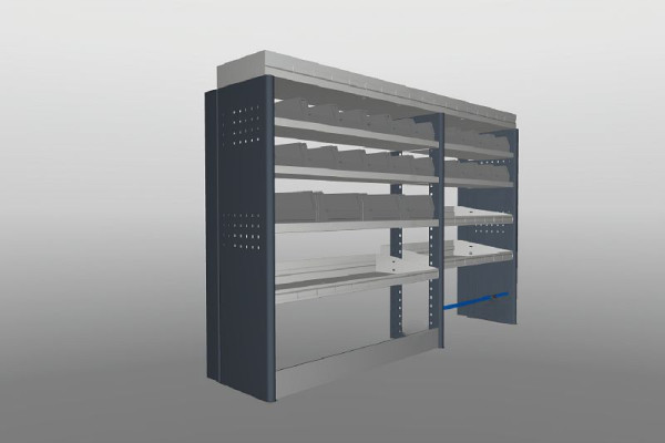 Plastipol-Scheu Profi-Line Fahrzeugeinrichtungslösung Modul 1145x1870x410/310 mm, PL 714