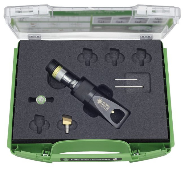 KUKKO Pumpenhydraulischer Mutternsprenger im Koffer, Größe für Muttern: 19-24 mm, M12-M16, Y-57-19