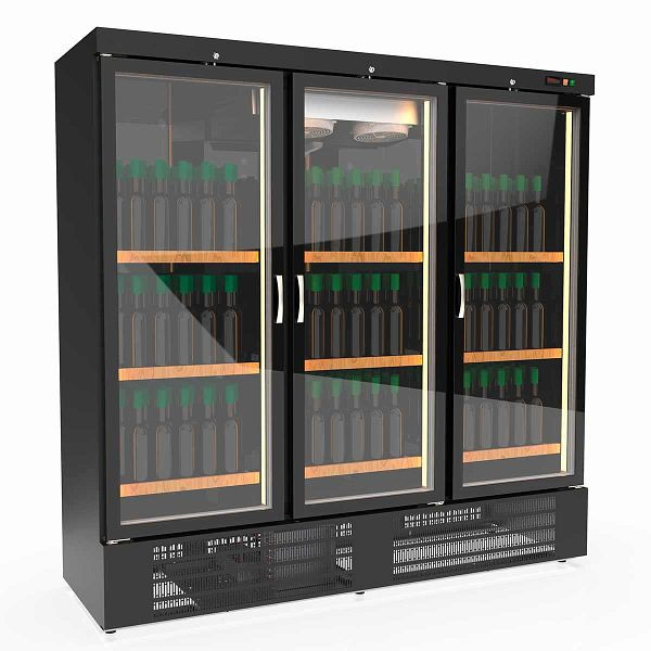 Vaiotec TOPLINE 750 Weinkühlschrank Schwarz, 1706 Liter, 315 Flaschen, 2 Zonen, Breite: 2055 mm, 11659