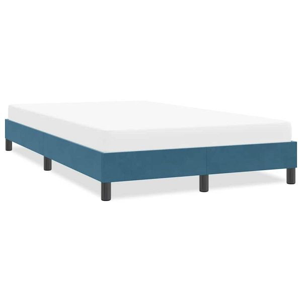 vidaXL Bettgestell ohne Matratze Dunkelblau 120x210 cm Samt, 4101353