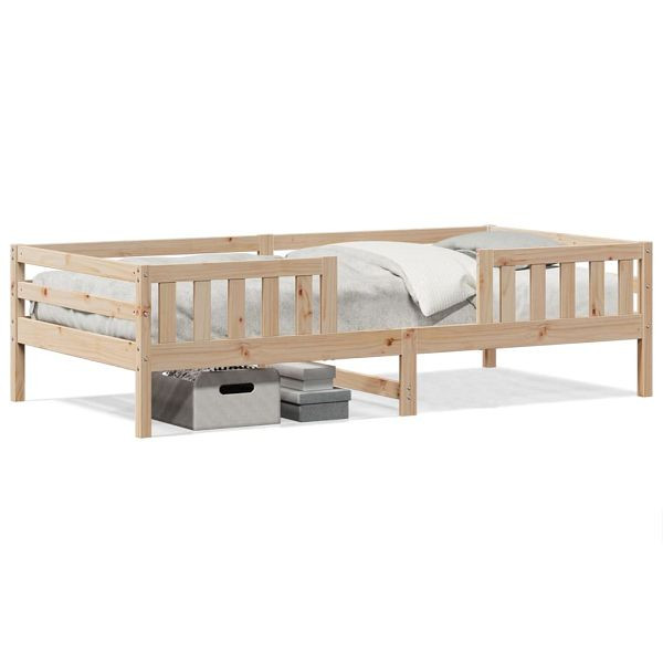 vidaXL Massivholzbett 90x200 cm Kiefer, Top-Qualität, 846973