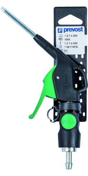 Prevost prevoS1 Blaspistole und Schnellkupplung mit Ohrklemme, Kupplung: ESI 071809, Luftstrahlstärke: 248 g, REBG 07MTLH9P