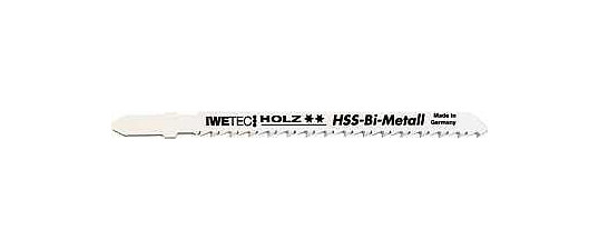 Iwetec Stichsägeblatt Holz HSS-Bi-Metall CT, Zt. 2,5 mm, VE: 10 Stück/Pack, 700060