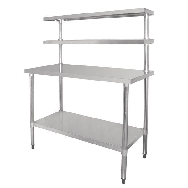 Vogue Arbeitstisch mit Regalboden und Wandregal 180cm, Selbstmontage, CC360