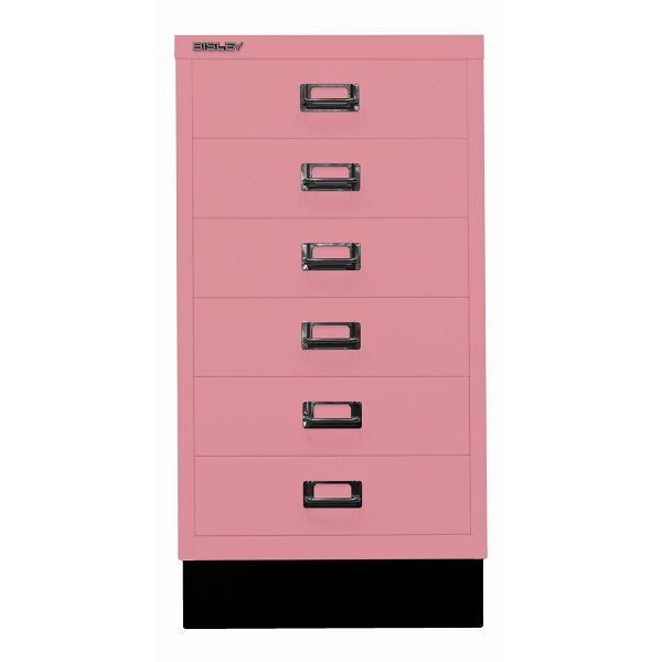 Bisley MultiDrawer™, Inkl. Sockel, DIN A3, 6 Schubladen, 601 pink, L29A36S601